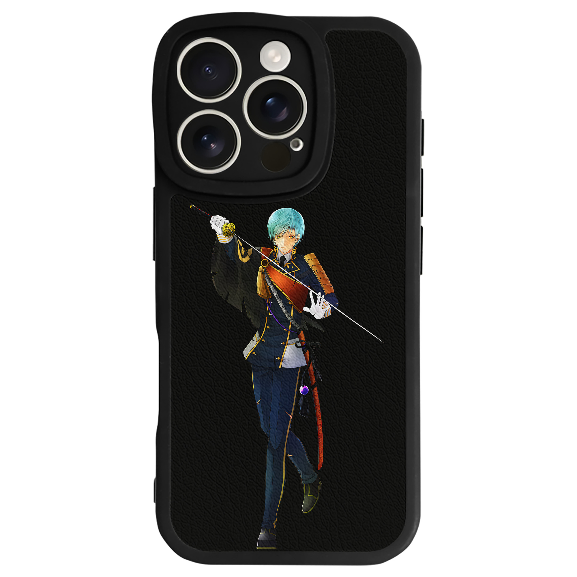 （画像用） 刀剣乱舞 Touken Ranbu 【iPhone 16シリーズ対応】シリコンスマホケース（レザー調） 材質：シリコン